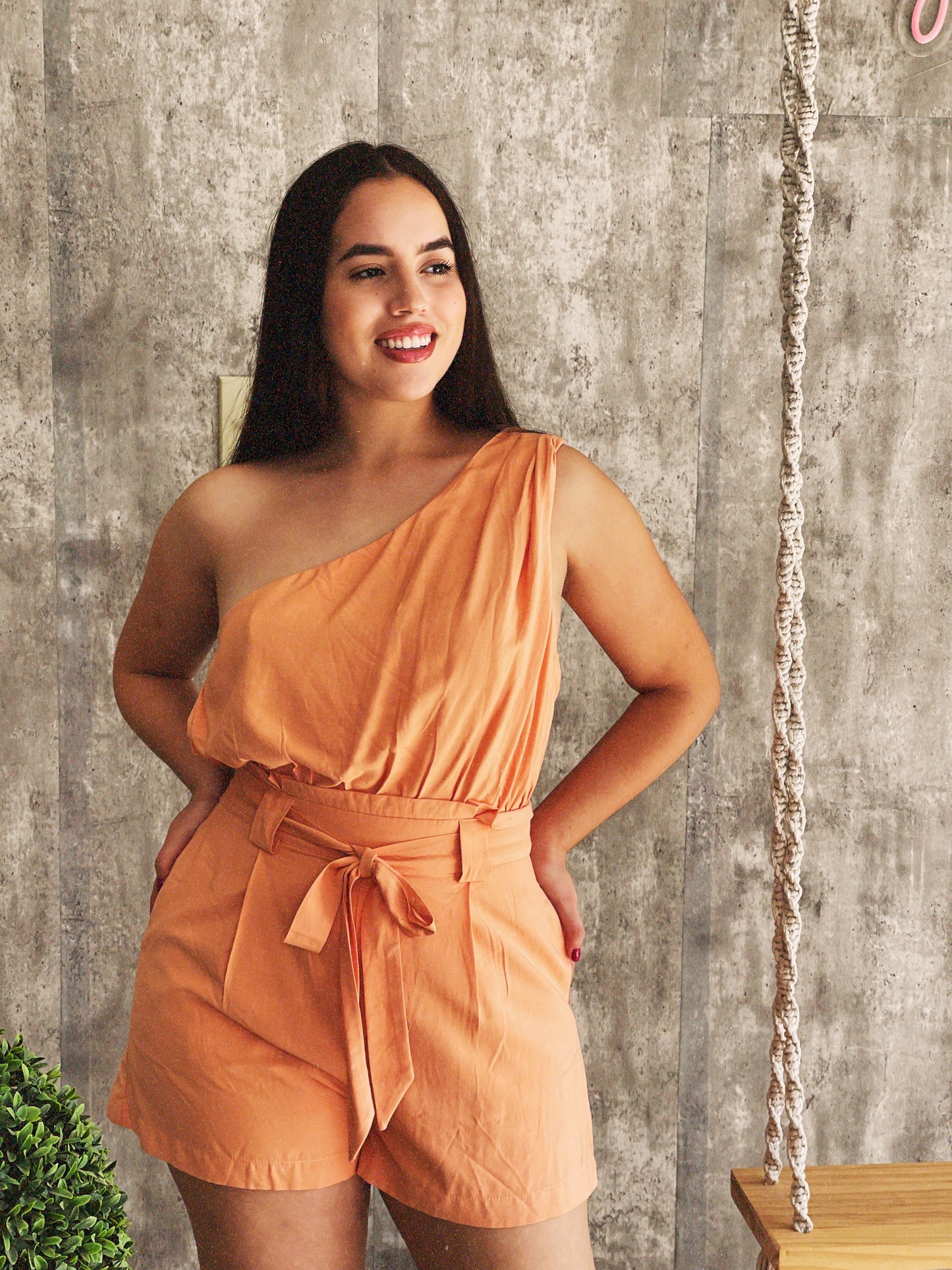 Romper peach