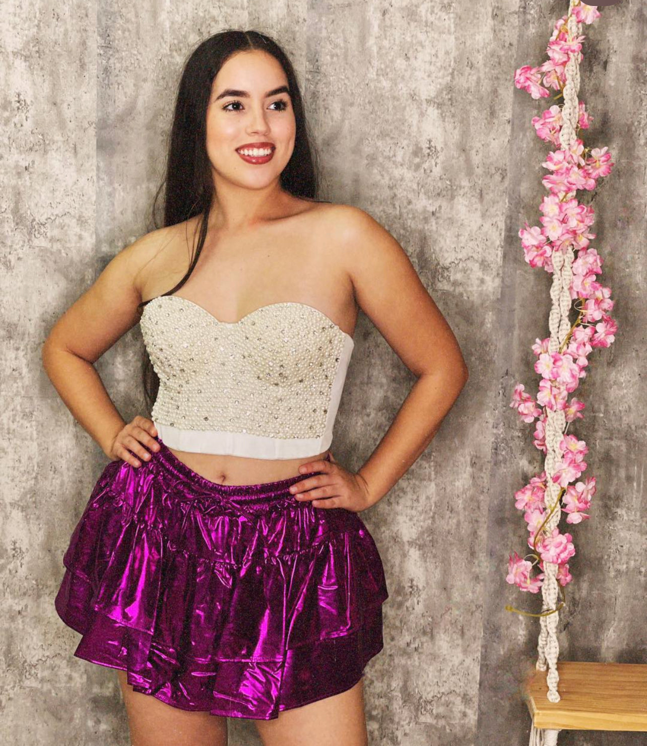 Metalic Skort