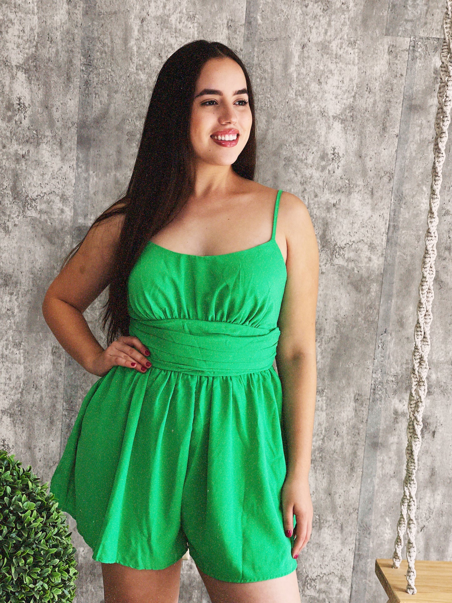 Romper green