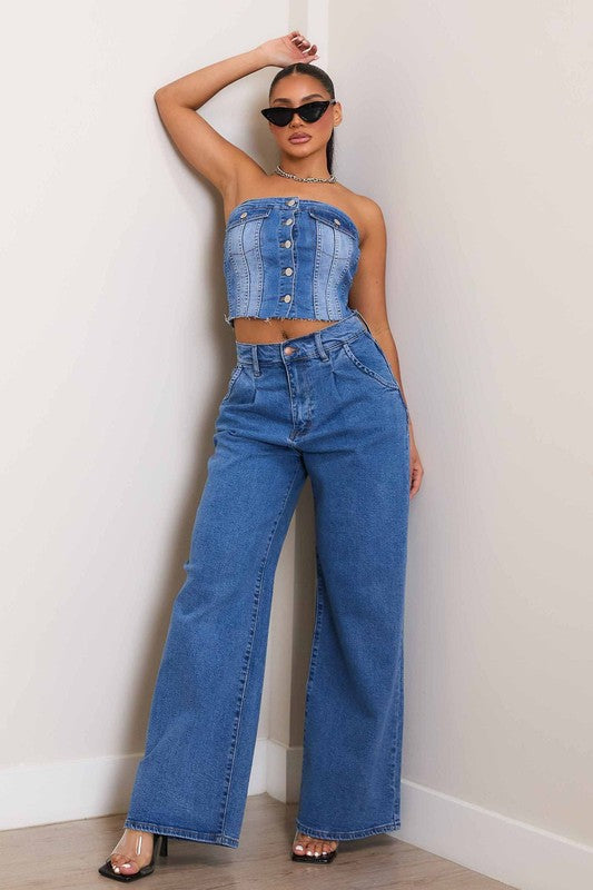 Vibrant Jeans Wide Leg